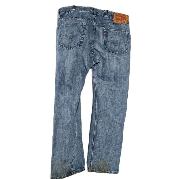 Levis 501 Jeans 36x30 Straight Leg Button - Blue Button Fly Classic - Picture 3 of 6